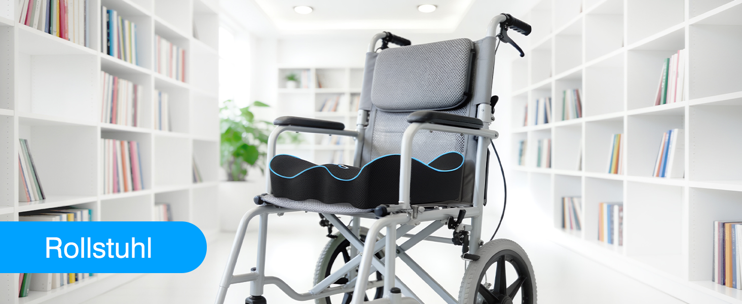 Подушка для сидіння Ophy для авто та офісного крісла з піною Memory Foam, знімною обкладинкою, чорна