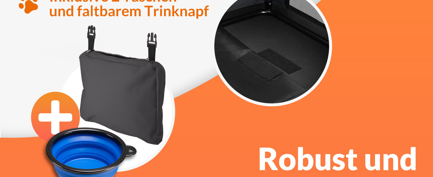 Транспортна переноска для собак XXXL, 101x70x70 см, складана, дихаюча, міцна, сіра