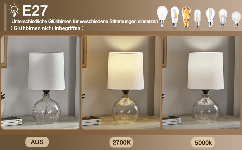 Настільна лампа GyroVu з ротангу, 2 шт. в наборі, Бохо стиль, патрон E27, для спальні, вітальні, читання