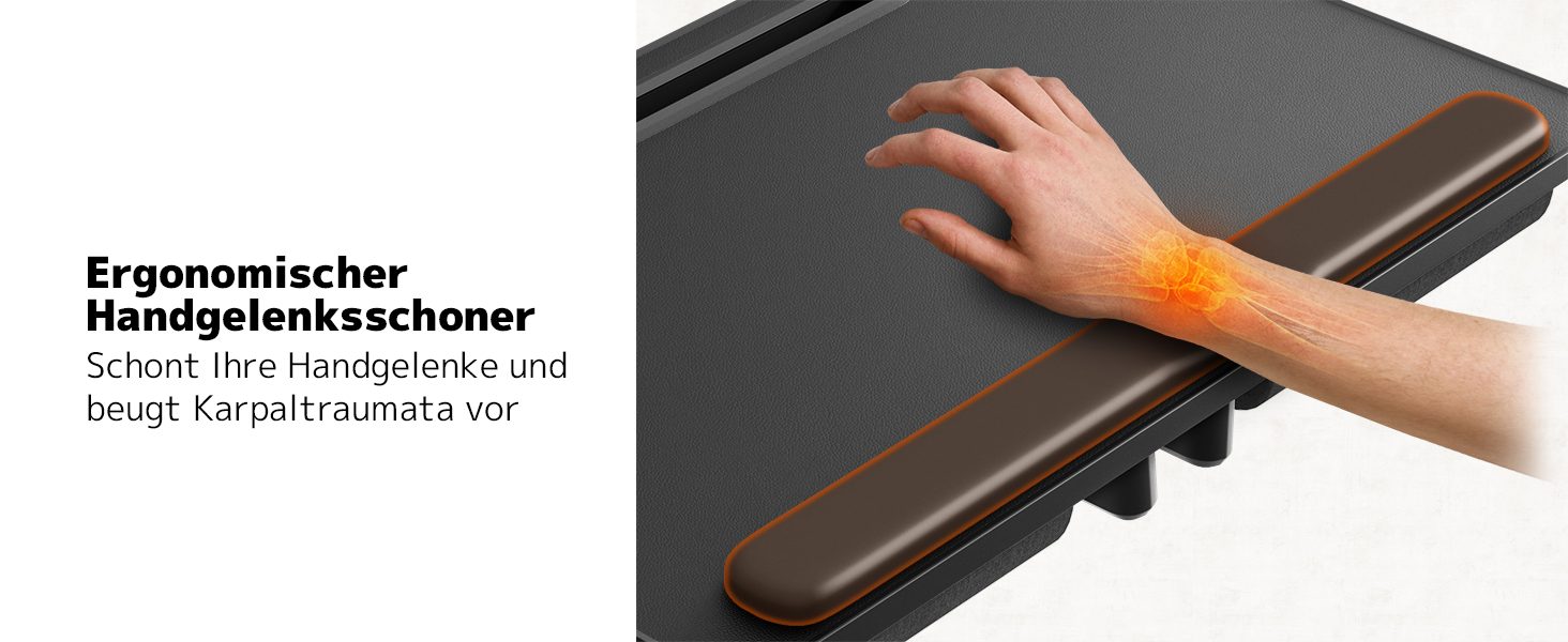 Стіл для ноутбука PUTORSEN - регульований за висотою та кутом нахилу, 58 x 37 см, чорний