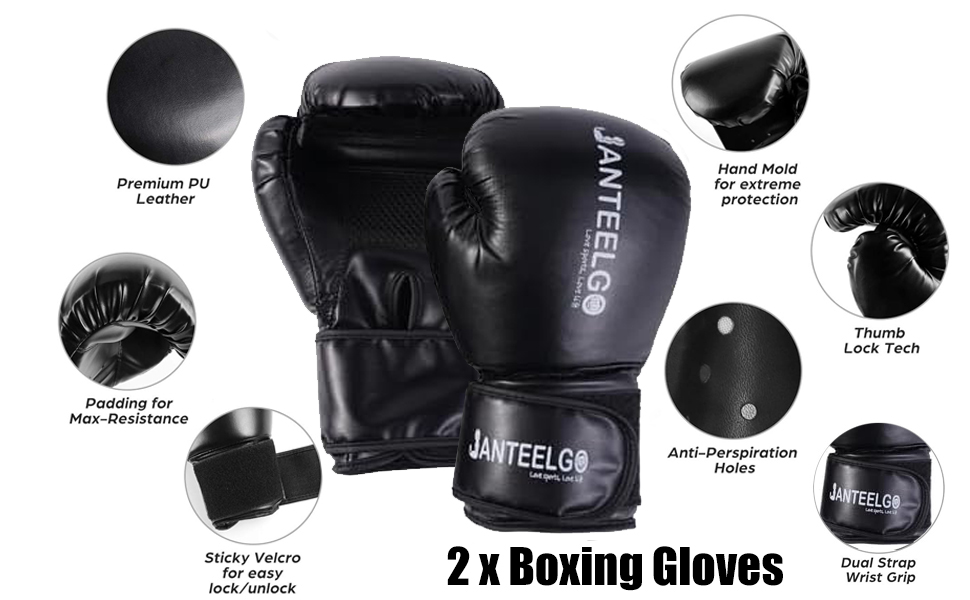 Надувний боксерський мішок для дітей JanTeelGO 150 см з боксерськими рукавичками. Ідеально для карате, тхеквондо, MMA. Подарунок для хлопчиків та дівчаток 3-12 років