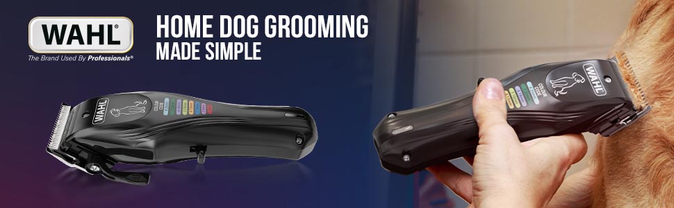 WAHL Animal Color Pro: бездротова машинка для стрижки собак з набором кольорових насадок, тиха, акумуляторна, чорна