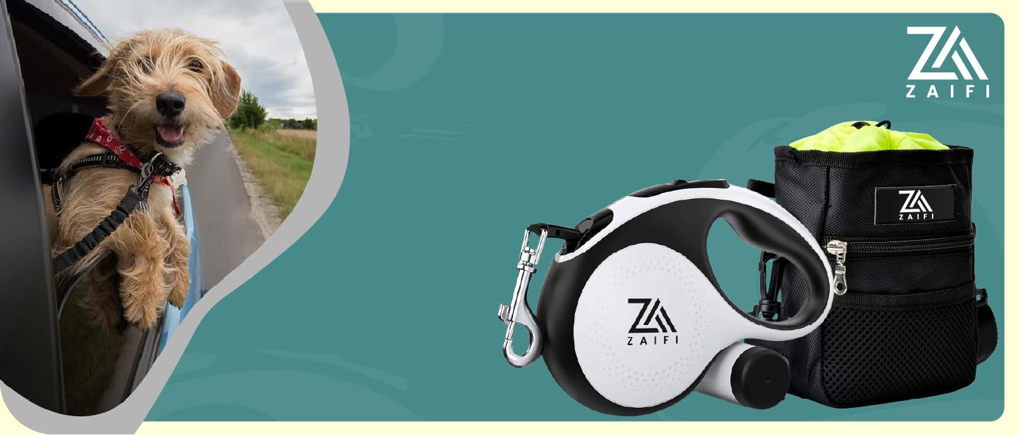 Висувна поводок для собак, 360°, 5 м міцного нейлону з гальмом однією рукою та фіксатором для тренувань та прогулянок, підходить для собак будь-якого розміру