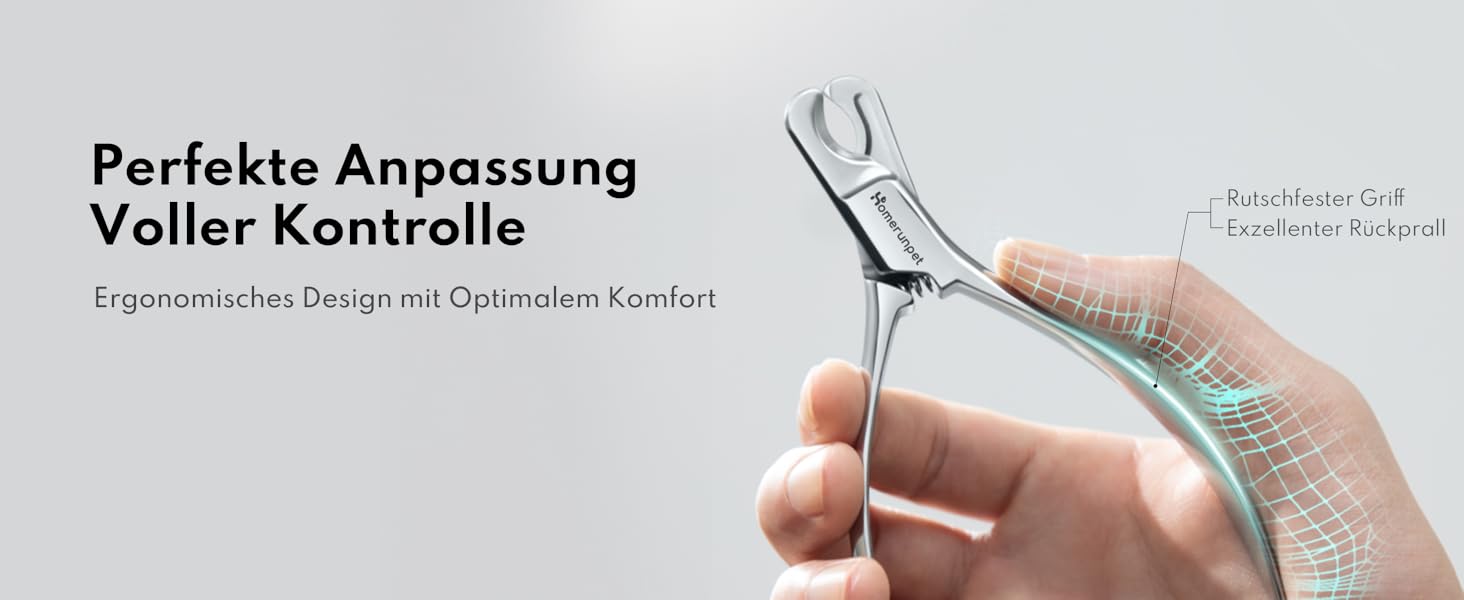 Ножиці для обрізання кігтів котів HomeRunPet з мартенситної сталі - професійні, безпечні, з антиковзними ручками