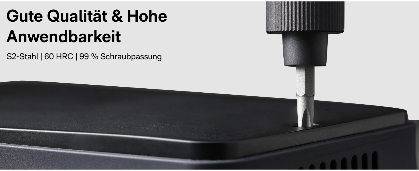 Набір викруток HOTO Feinmechaniker: електричний, магнітний, прецизійний. Для ремонту годинників, окулярів, телефонів, ПК. 170 об/хв, C4 × 28 мм