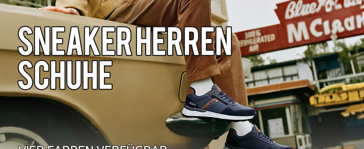 ARRIGO BELLO Кросівки для чоловіків: зручні, легкі, з блискавкою, для активного відпочинку та прогулянок. Розміри 41-46 (синій, 45 EU).