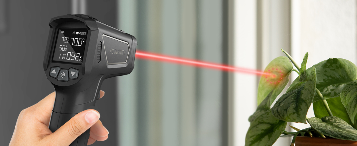AC Infinity VPD-Thermometer: Вимірювач клімату для теплиць, шатрів, тераріумів, з інфрачервоним датчиком та калібруванням