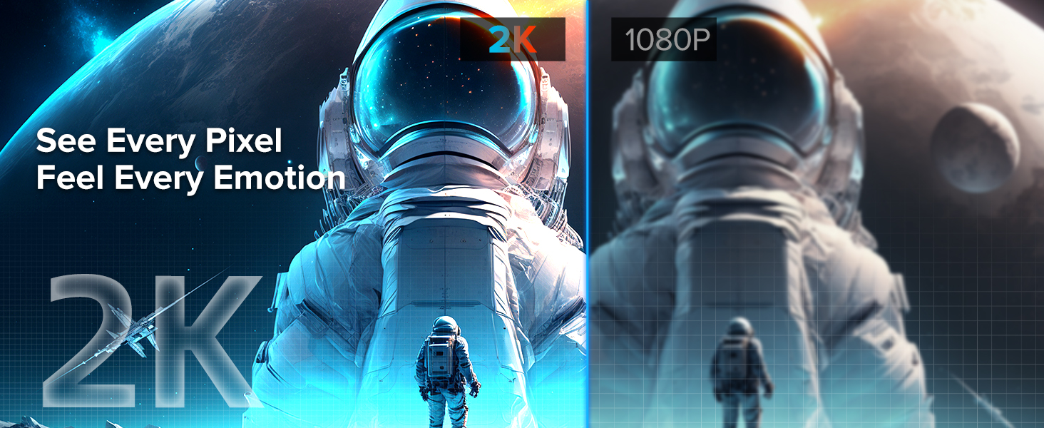 Монітор UPERFECT 2K 144Hz 16 дюймів: Портативний дисплей QLED з Mini HDMI та USB-C для ПК, ноутбука, телефону, Xbo, Switch, PS4/5 (VESA)