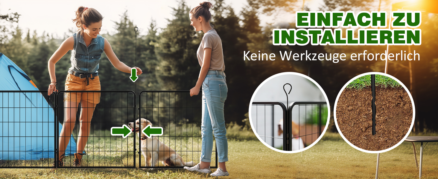 Клітка-манеж для цуценят PawHut 8-секційний, 80x100 см, для собак, котів, цуценят, для дому та вулиці