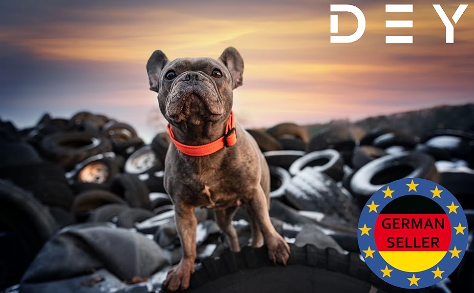 Преміум нашийник для собак DEY Air Mesh | Регульований | для малих, середніх та великих собак | багато кольорів та розмірів | нашийник для собак та котів | нашийники для собак | нашийник для цуценят | Рожевий, M [M/L] - 2,5 x 34-49 см Рожевий