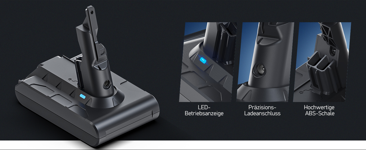 Акумулятор Keenstone 25.2V 6500mAh для пилососів Dyson V10 Animal, Absolute, Motörhead, Fluffy, Total Clean SV12 (замінник V7 6.5Ah)