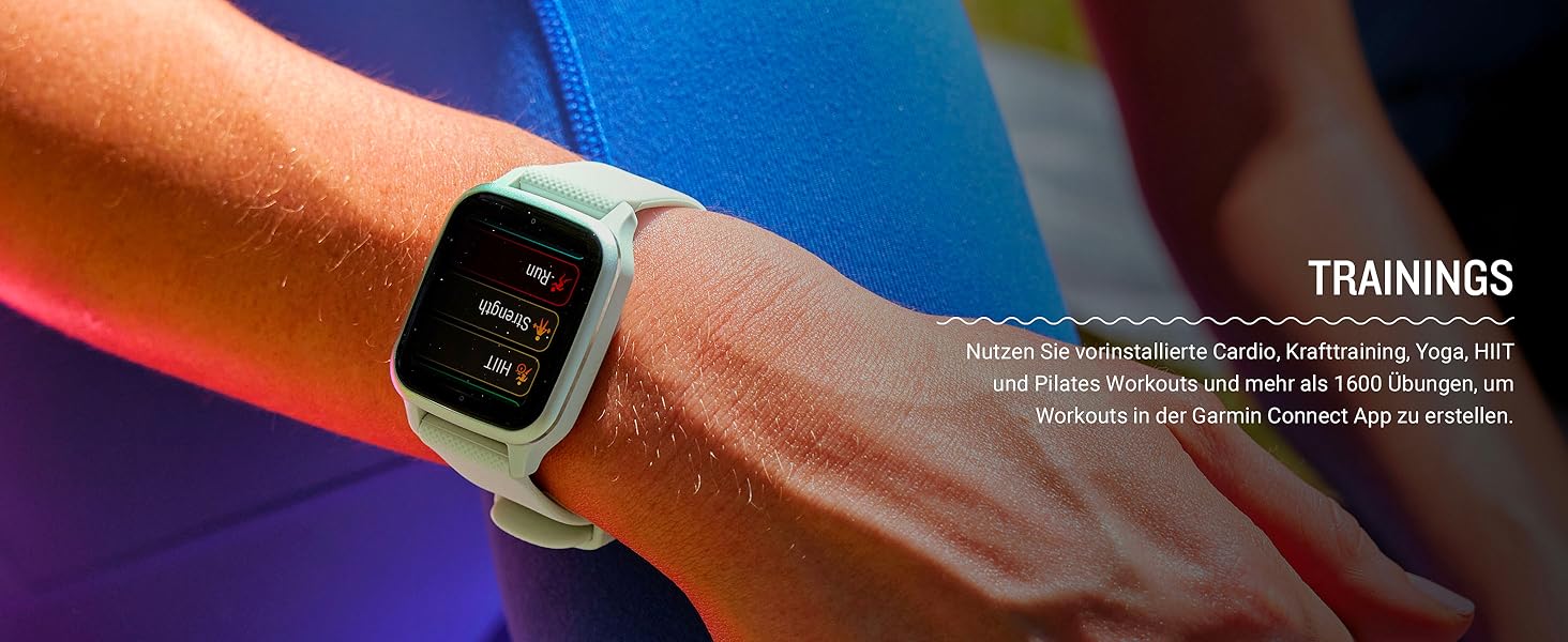 Розумний годинник Garmin Venu Sq 2 Music з GPS, AMOLED дисплеєм 1.4', музичним програвачем, аналізом сну та 25+ спортивними функціями. Garmin Pay, до 11 днів роботи від акумулятора, водонепроникність. Колір: Шкіряний сірий.