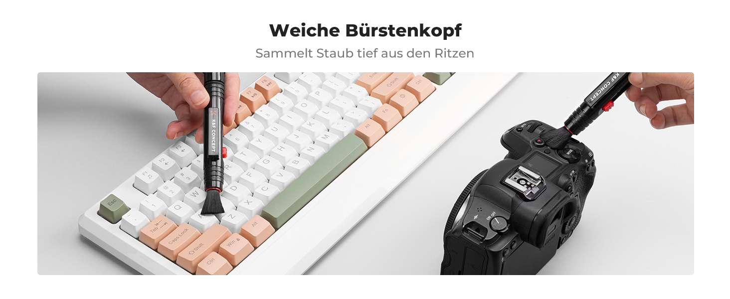 Набір для чищення DSLR-камер та чутливої електроніки K&F Concept 15-в-1: об'єктив, фільтри, смартфони