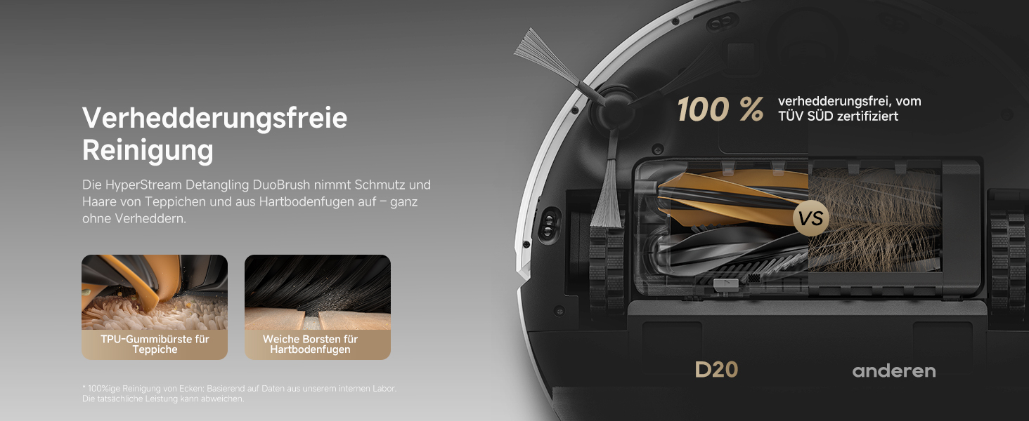 Робот-пилосос Dreame D10 Plus Gen 2 з функцією миття, автоматичним випорожненням, LiDAR-навігацією, потужністю 6000 Па та акумулятором на 285 хвилин