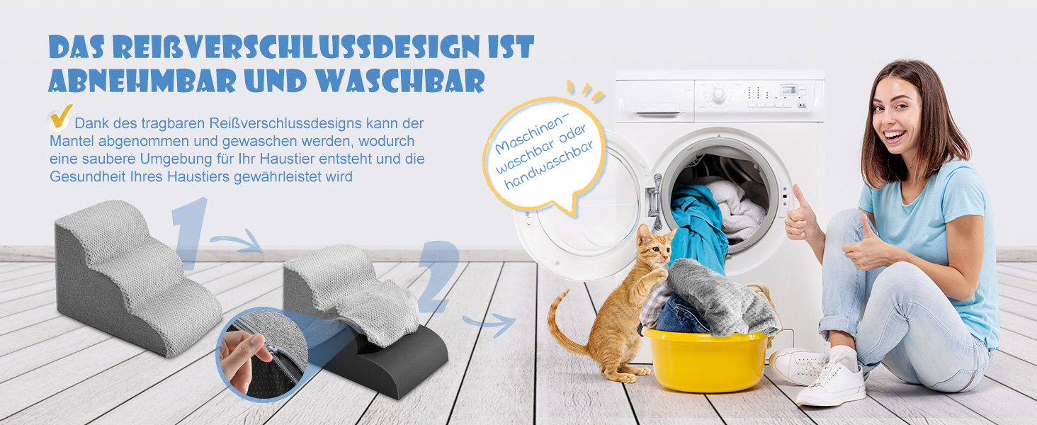 Сходинки для собак Couleeur 3 ступені: зручні та портативні для літніх та поранених тварин