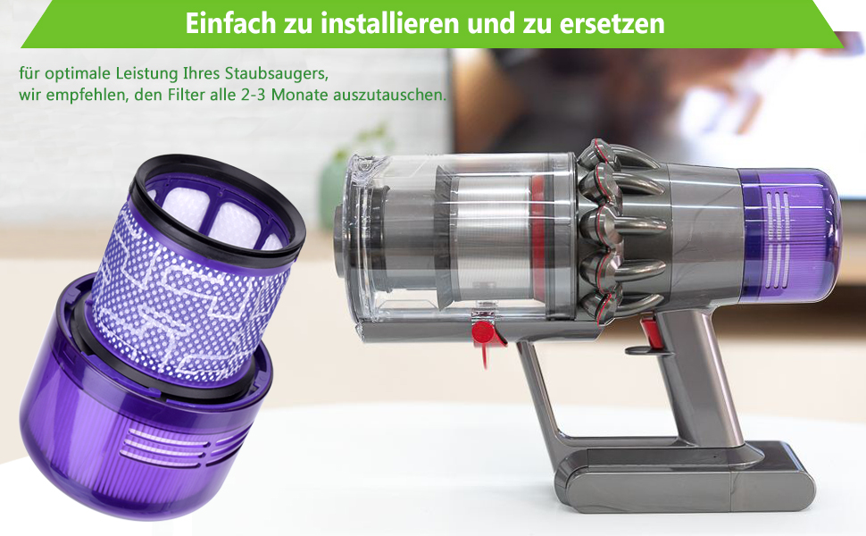 Фільтр для пилососа Dyson V11 (3 шт.) миючий, оригінал #DY-970013-02