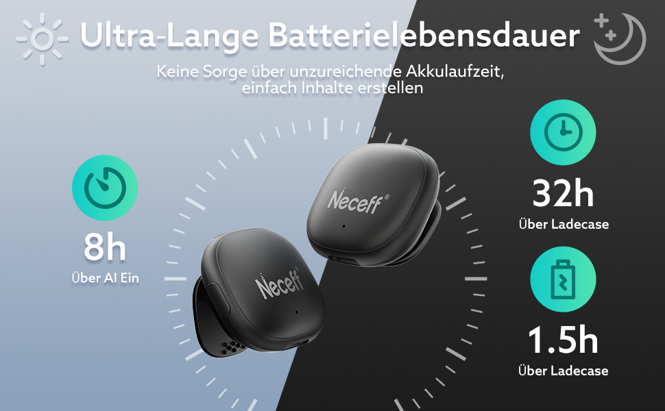 Бездротовий петличний мікрофон USB-C для iPhone 15/16/17 та Android смартфонів: 48kHz/24Bit, Plug-and-Play, 32 години роботи, шумозаглушення, чорний