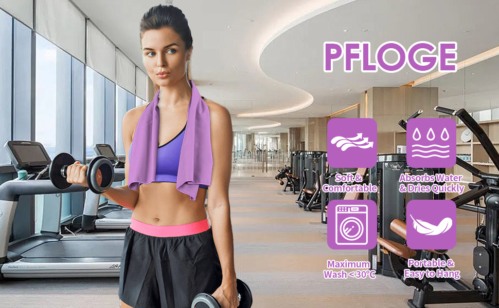 Набір рушників з мікрофібри (3 шт.): 180x80 см + 2 шт. 80x40 см. Ідеально для фітнесу, сауни, пляжу, подорожей. Темно-зелений (фіолетовий)