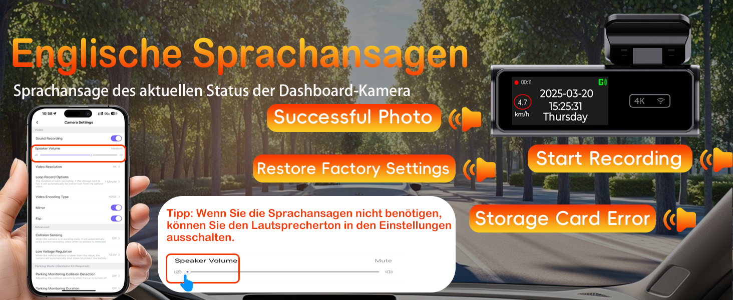 Відеореєстратор Auto Dashcam 4K з GPS, WiFi, G-сенсором та циклічною записом. В комплекті SD карта 64GB.