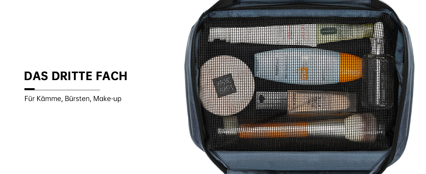 Сумка для туалетних аксесуарів на гачок, велика дорожня сумка-органайзер для жінок та чоловіків, 4-в-1 водонепроникна, армійний зелений (темно-синій)