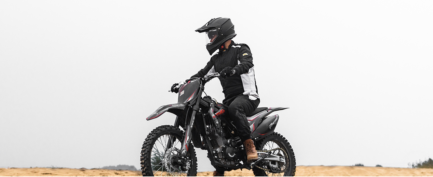 Мотошолом ILM Dual Sport Adventure з сонцезахисним склом, Pinlock, для кросу, квадроциклів, сертифікат ECE, модель WS902, розмір L, матовий чорний