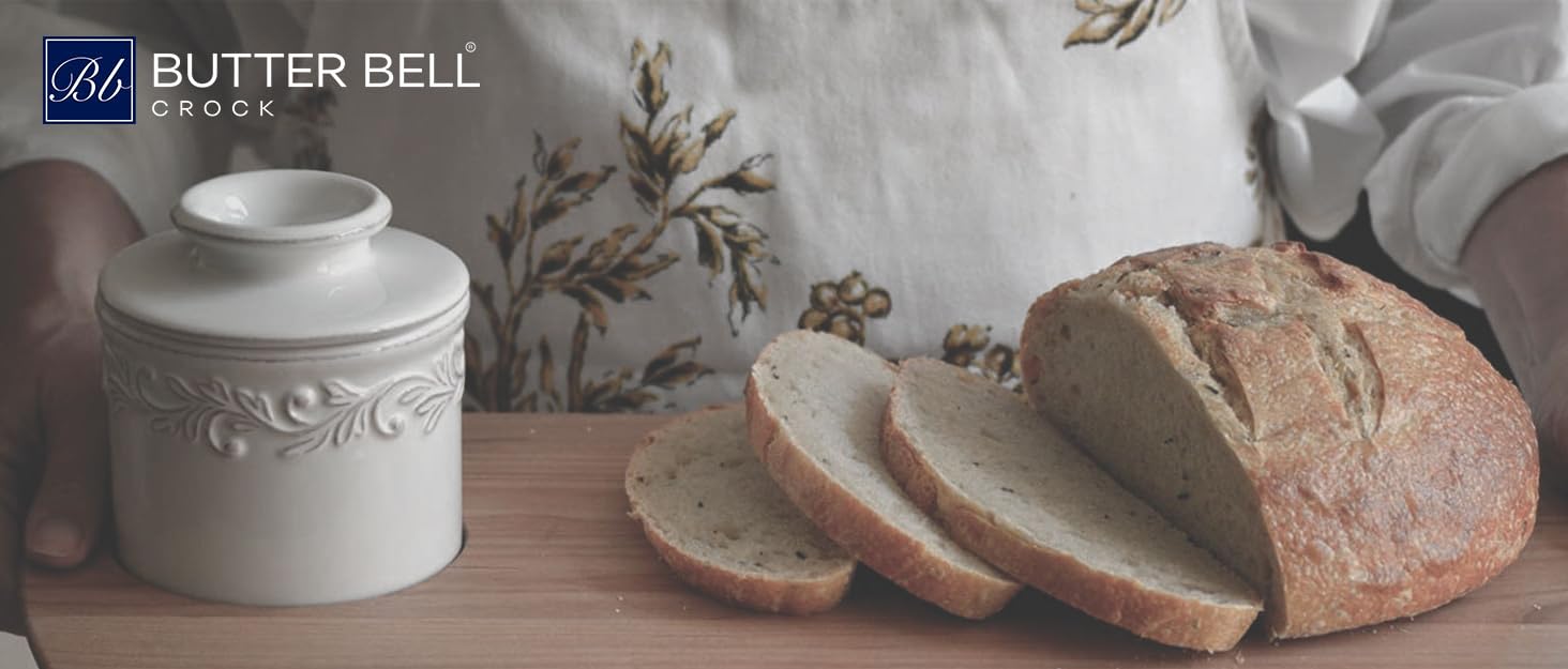 Оригінальна керамічна маслянка Butter Bell L. Tremain, французька маслянка з колекції Café-Matte, колір Stone