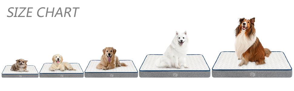 Килимок для собак середнього розміру EMPSIGN, 76x50x8 см, сірий, знімний чохол, водонепроникний, з підтримуючого пінополіуретану