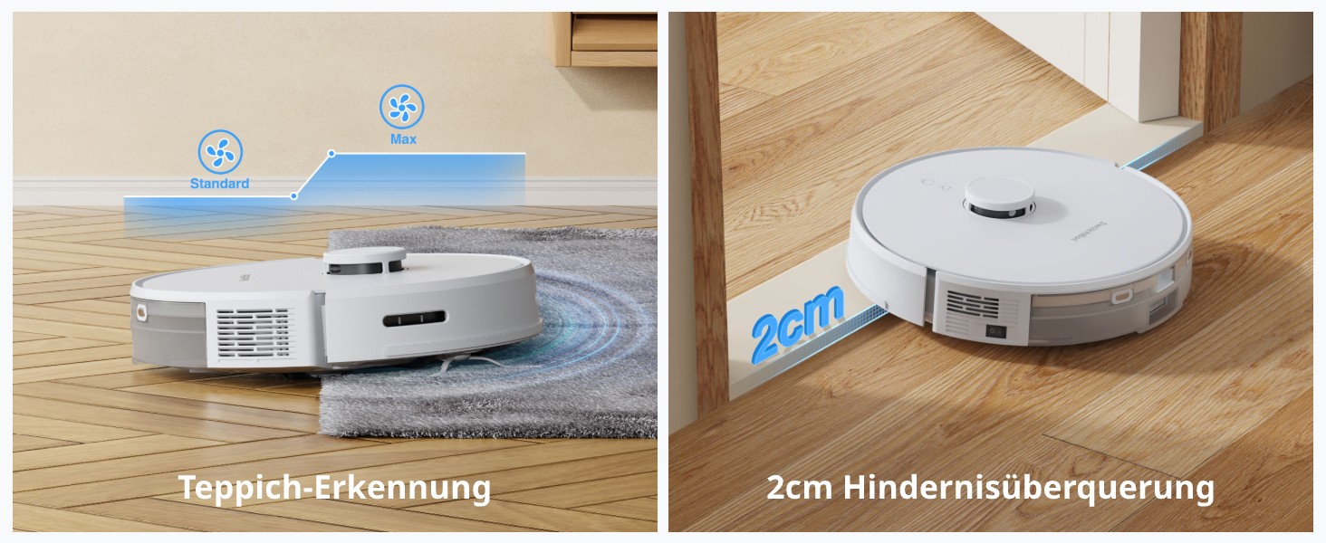 SwitchBot S1 Plus: Робот-пилосос з функцією миття підлоги - LiDAR навігація, 2700Pa, сумісний з Alexa, для твердих підлог