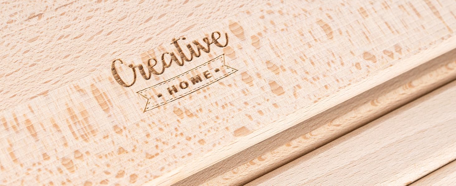 Дерев'яний хлібний ящик Creative Home | 38 x 28,5 x 17,5 см | Для хліба, булок, випічки | З відкидним кришкою | Натуральний хлібний контейнер для кухні