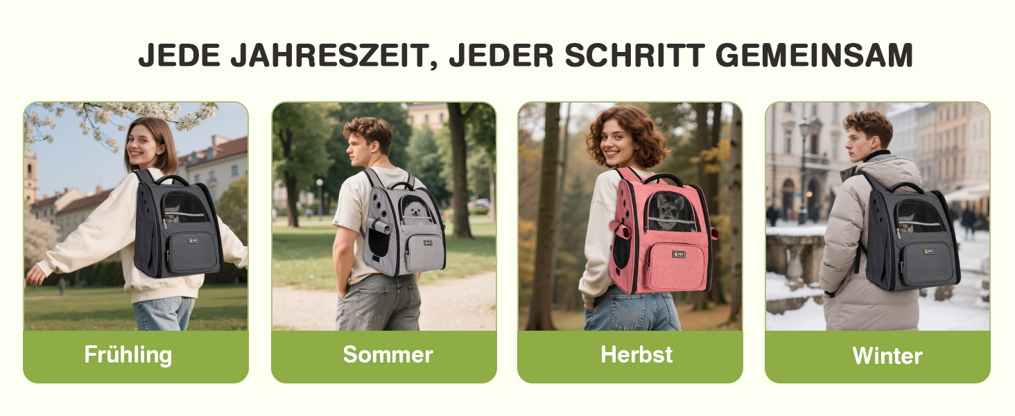 Рюкзак для собак та котів ALLSOPETS - дихаючий, складний, з фіксатором, для подорожей та прогулянок (темно-сірий)