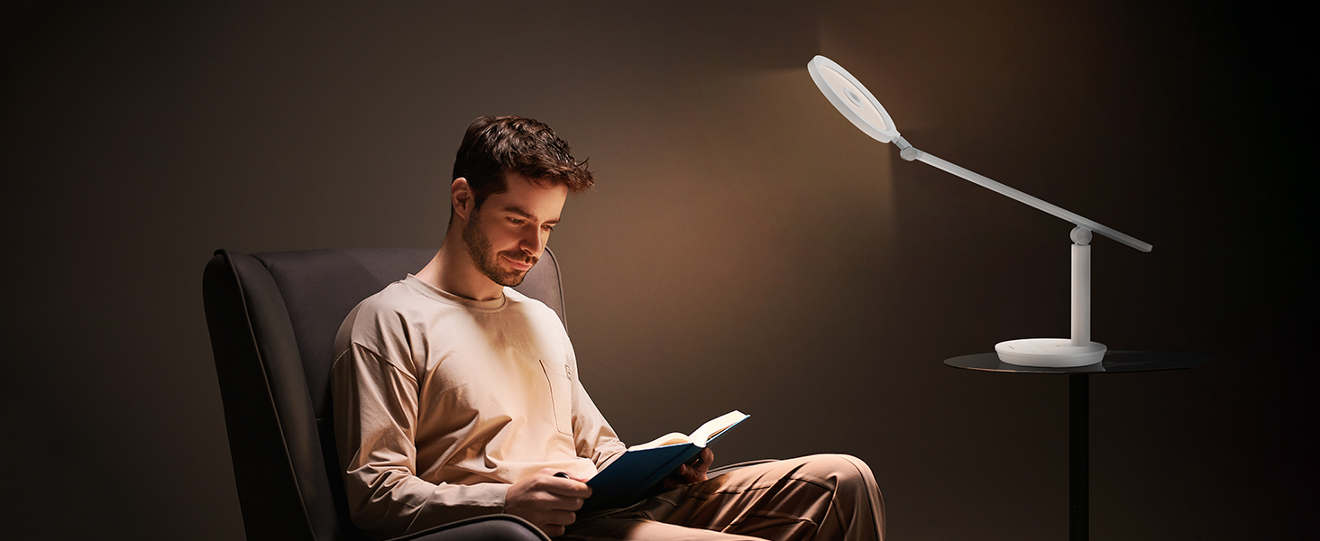 LED настільна лампа Honeywell H6 Sunturalux з дотичним керуванням, таймером та регулюванням яскравості, 800LM, для робочого кабінету та спальні