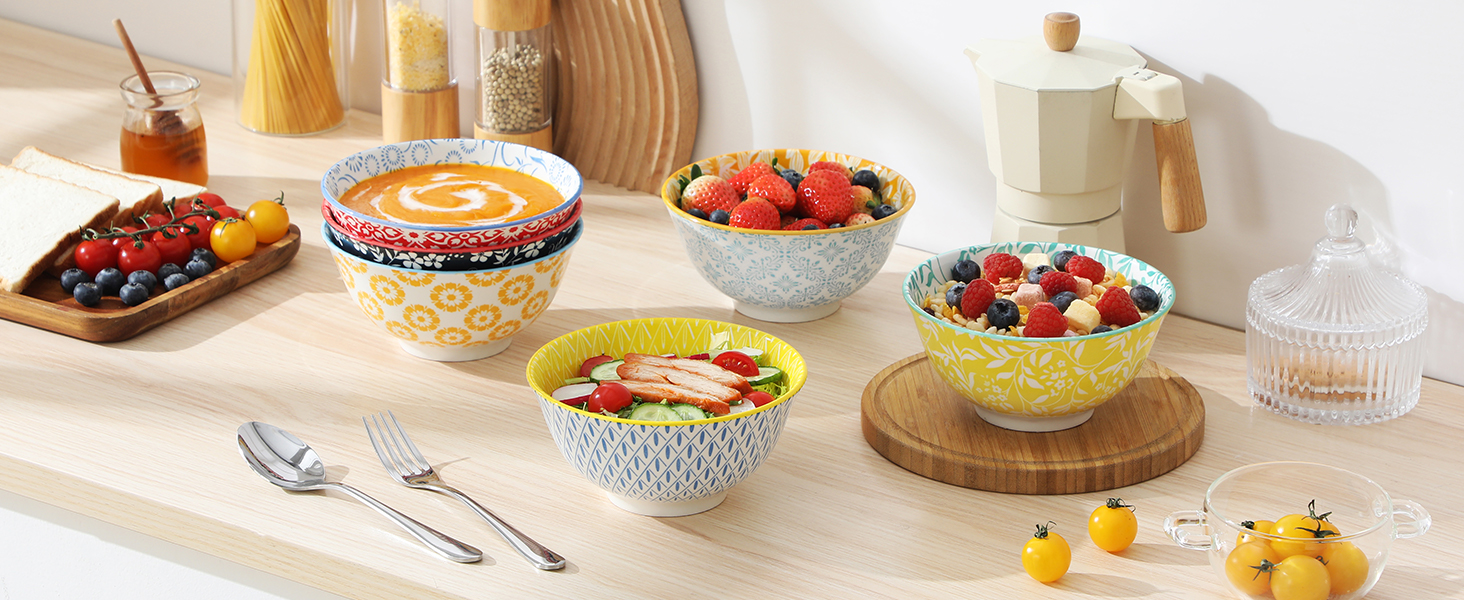 Набір посуду Vancasso Selene для 6 осіб, 24 елементи: тарілки, супові тарілки, десертні тарілки, миски, пастельний фарфор, мікрохвильова піч