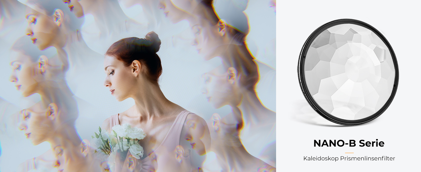 Фільтр-призма Kaleidoscope K&F Concept Nano-B Serie 67mm, ефектний фільтр для фотографії