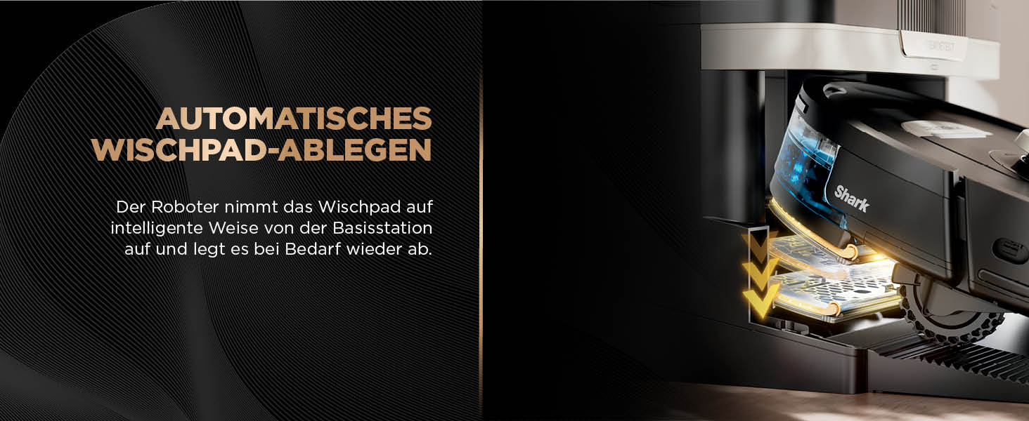 Робот-пилосос Shark PowerDetect 2-в-1 з функцією миття, NeverTouch Pro, самостійне очищення на 60 днів, 3D/LiDAR навігація, NeverStuck, керування через додаток, чорний RV2800ZEEU, 2 щітки, антимікробні подушечки, 1 капсула