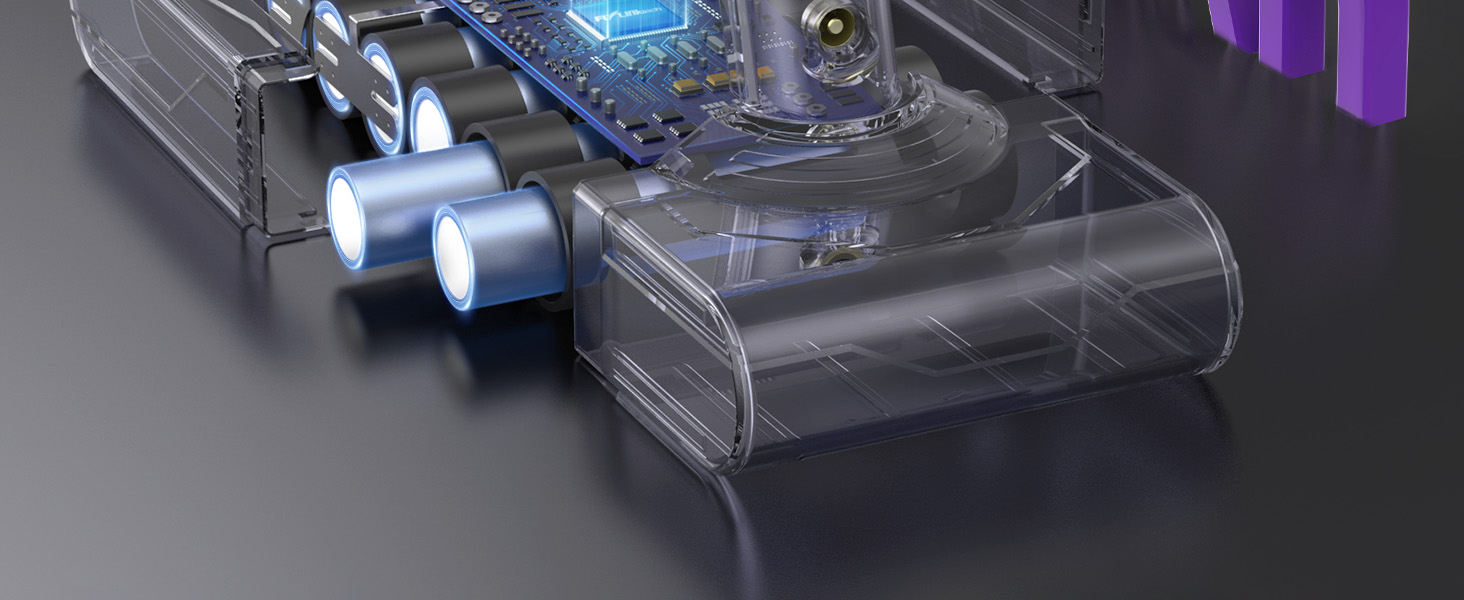 Акумулятор FLYLINKTECH V8 8.0Ah для пилососів Dyson V8 Absolute/Animal/Fluffy/Motorhead SV10 з 2+1 фільтрами та 4 шурупами