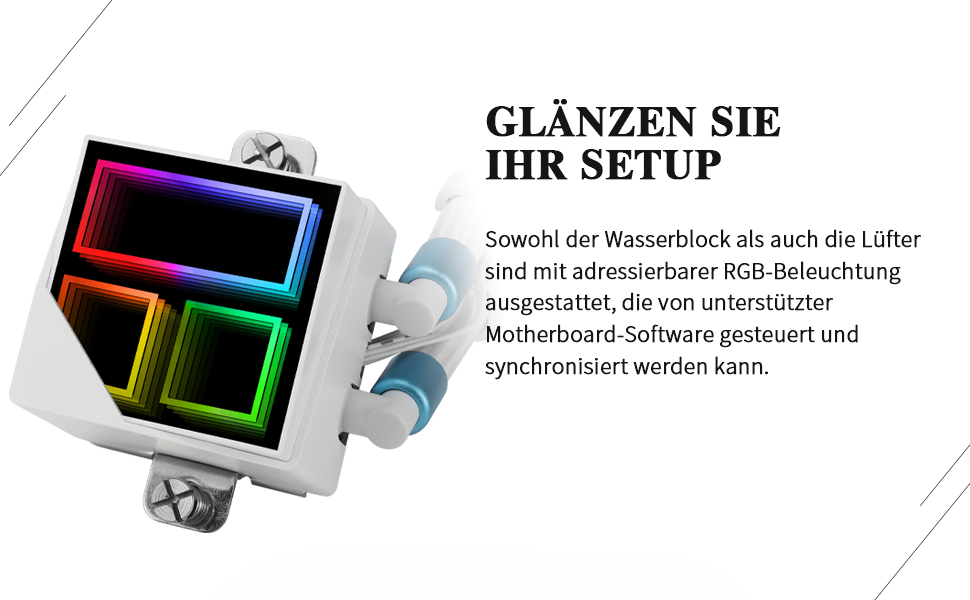 Thermalright Frozen Infinity 240 WHITE - Система водяного охолодження CPU з 3 вентиляторами PWM (2000 об/хв) для AM4/AM5/LGA115X/2011/1700/1851