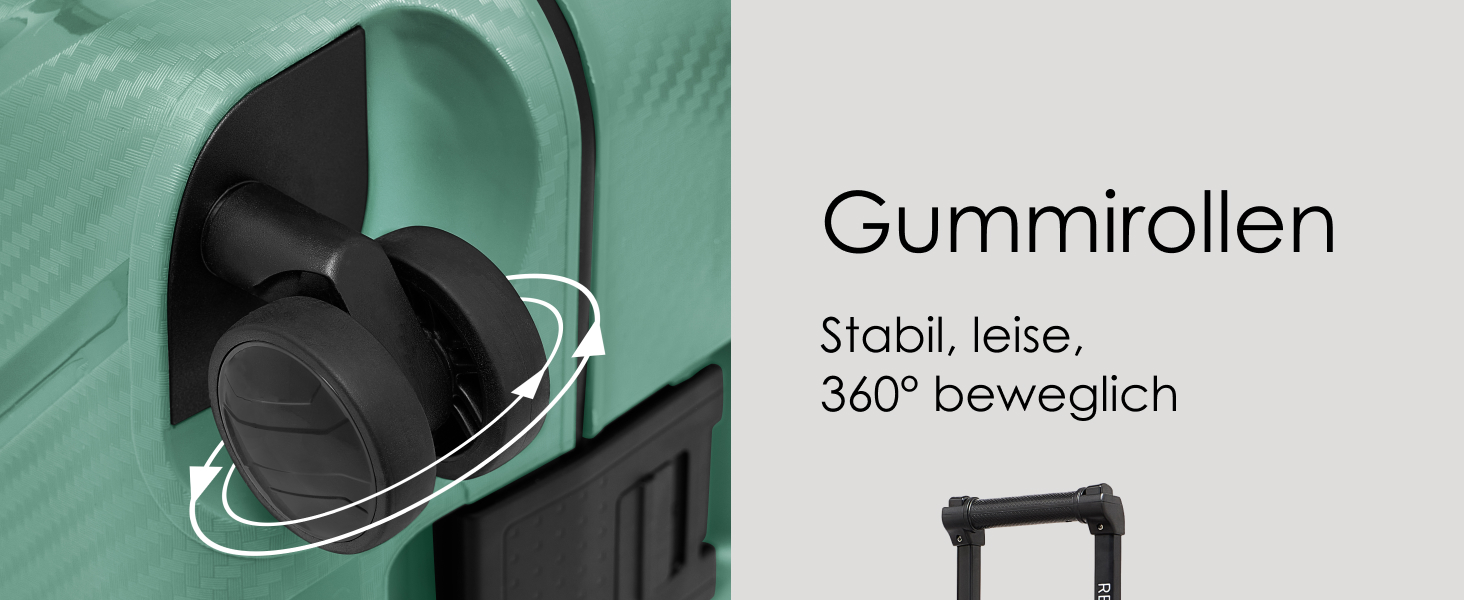 Набір валіз REDOLZ 3 шт. з жорстким корпусом | Система 3-х точкового замикання | З високоякісного поліпропілену | 4 подвійні колеса & TSA-замок | Для жінок та чоловіків (Essentials 15) (Колір: Бежевий, Розмір: M (65 см))