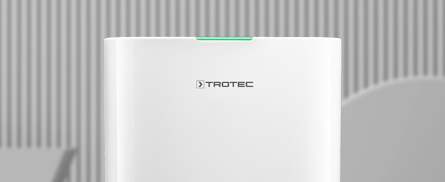 Електричний осушувач повітря Trotec TTK 70 HEPA (Plus) – продуктивність 20 л/день – площа 45 м² / 110 м³ – 2-в-1 очисник повітря з HEPA фільтром 50 м² / 125 м³ - об'єм бака 6,5 л