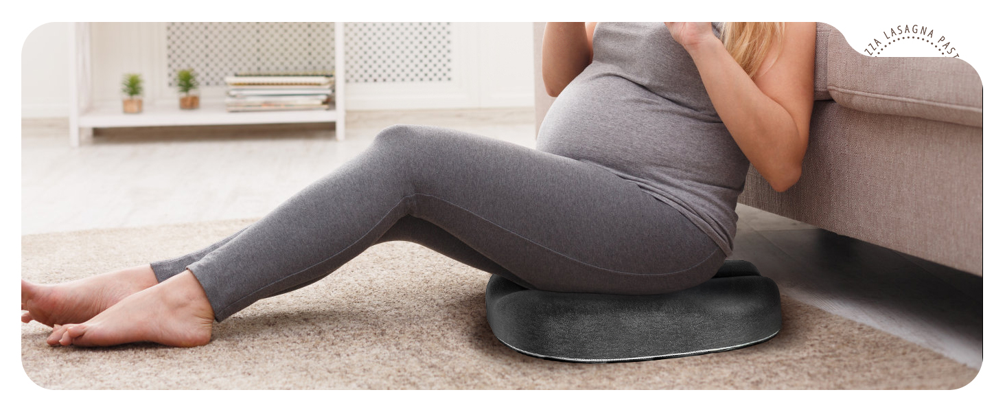 Ортопедична подушка для сидіння Benazcap Donut - для офісних крісел, авто та інвалідних візків. З memory foam для геморою, ішіасу, вагітності та після пологів (сіра)