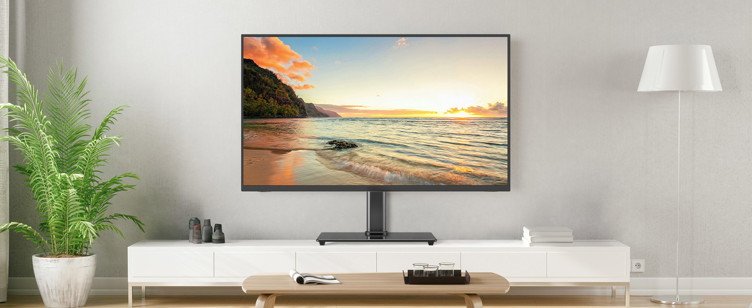 Підставка для телевізора Suptek, поворотна, для LED/OLED екранів 26-55 дюймів, до 50 кг, VESA 400x400 мм, TS202