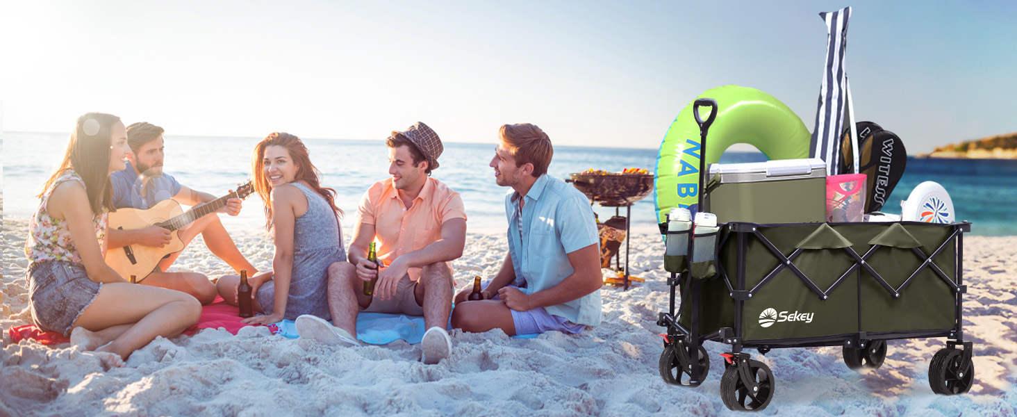 Бомбовоз Sekey XXXL, 150л, 200кг, великий, складаний, для перевезення вантажів, оливковий