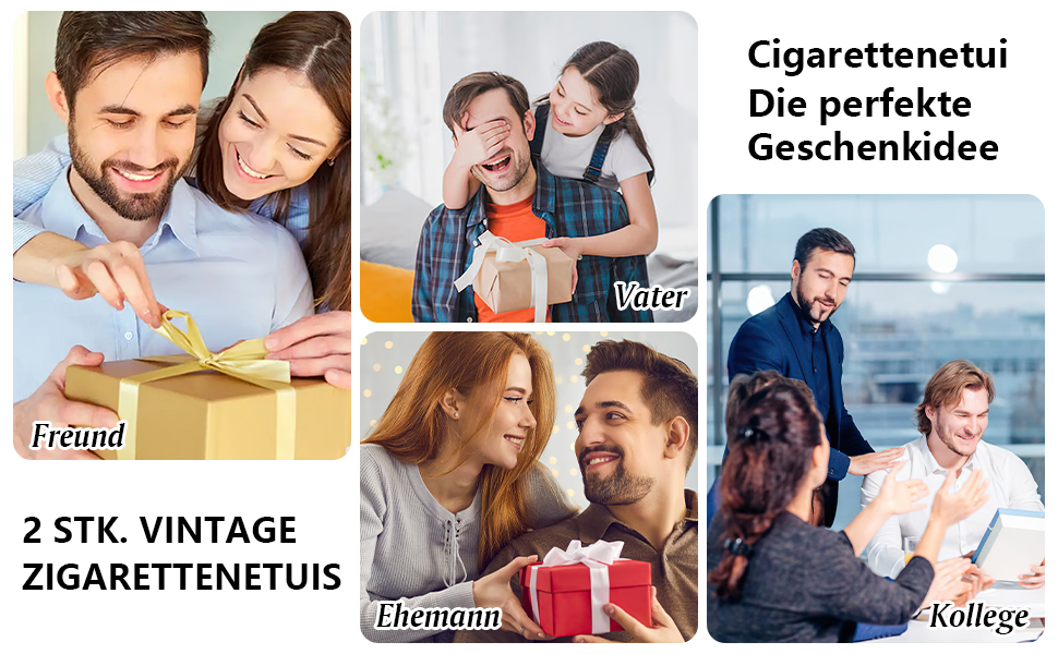 Алюмінієве тютюнопакувальник срібного кольору на 20 сигарет - 2 шт.