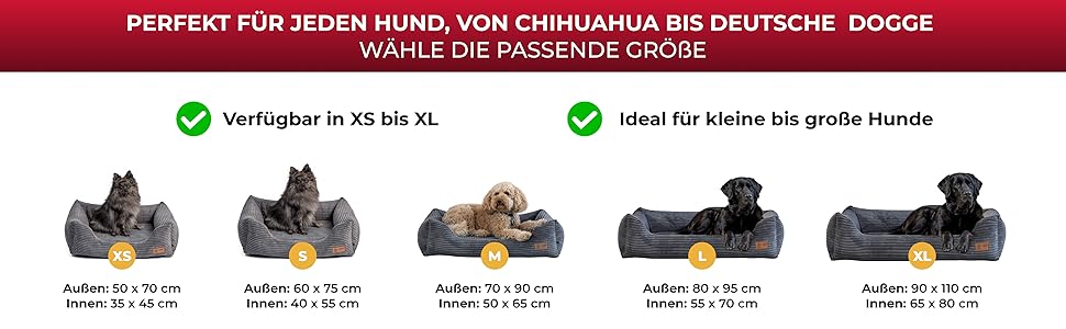Ортопедичне ліжко для собак HS-Hundebett® Deluxe Cord M (70x90 см) – Зелене ліжко з memory foam для великих собак, миється, не слизьке, Made in Germany