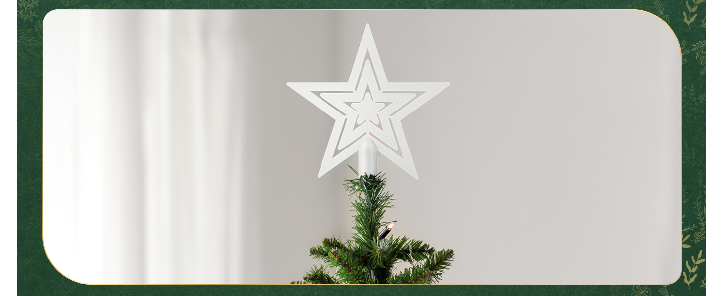 Набір ялинкових прикрас SOLEDI® 128 шт. Преміум якість, пластикові кулі білого кольору з зіркою на верхівку. Міцний та безпечний набір прикрас з петельками. Різнокольорові ялинкові кулі, багаторазовий декор для Різдва.