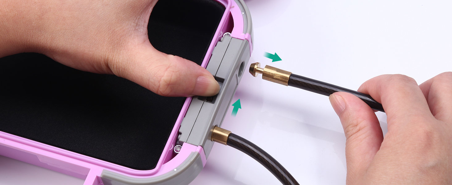 Сейф портативний з кодовим замком ORIA, вологостійкий, з тросом, для подорожей, пляжу, кемпінгу, офісу (рожевий)