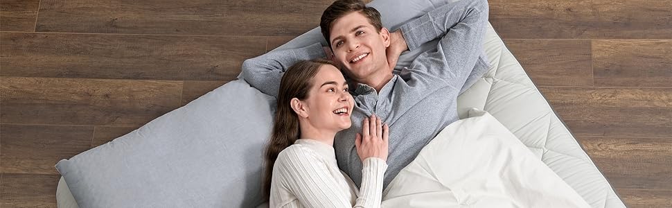 Повітряний матрац двоспальний Bestway Fortech з електричним насосом та чохлом на блискавці, 203 x 152 x 51 см