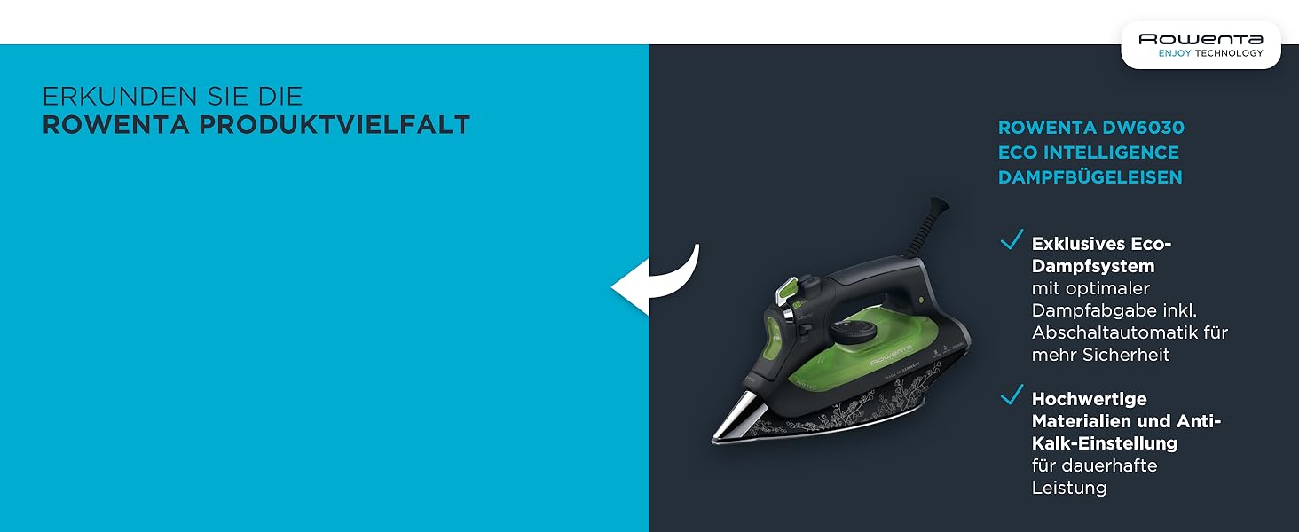 Rowenta Freemove: бездротове прасування, 2400W, 27 г/хв, DE5010 (блакитно-чорний)