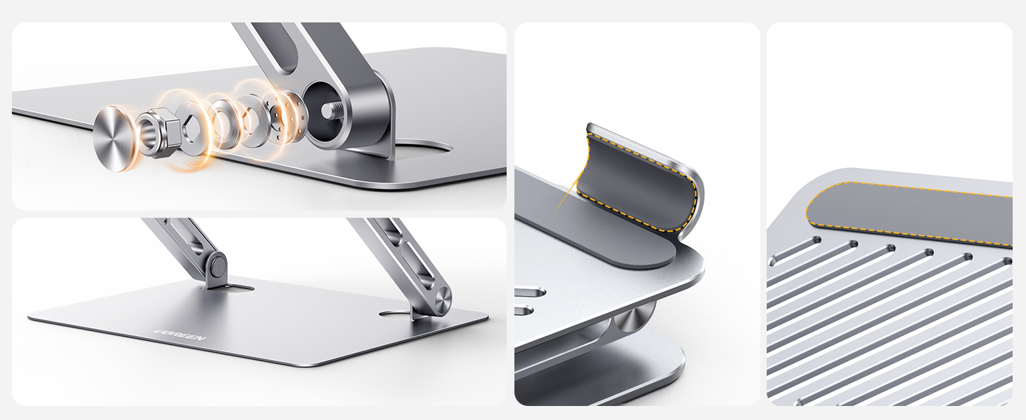 UGREEN Adjustable Laptop Stand - Foldable Ergonomic Laptop Stand for MacBook, Dell & All Laptops (10-17.3 inch)
