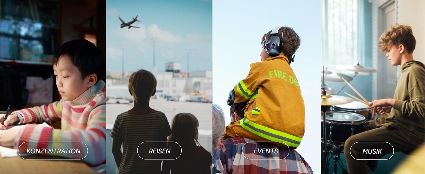 Schallwerk® Kapselgehörschutz Kiddies (Space) - навушники шумозахисні для дітей, mini, ідеальні для повсякденного використання та заходів