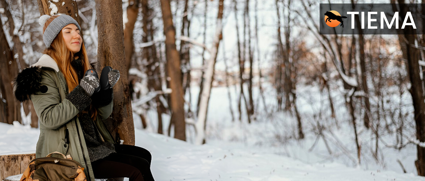 Електричні грілки для рук 2 шт. - ультралегкі, перезаряджаються, з 3 режимами нагріву, до 24 годин роботи, USB, для активного відпочинку взимку, чорні, з магнітом